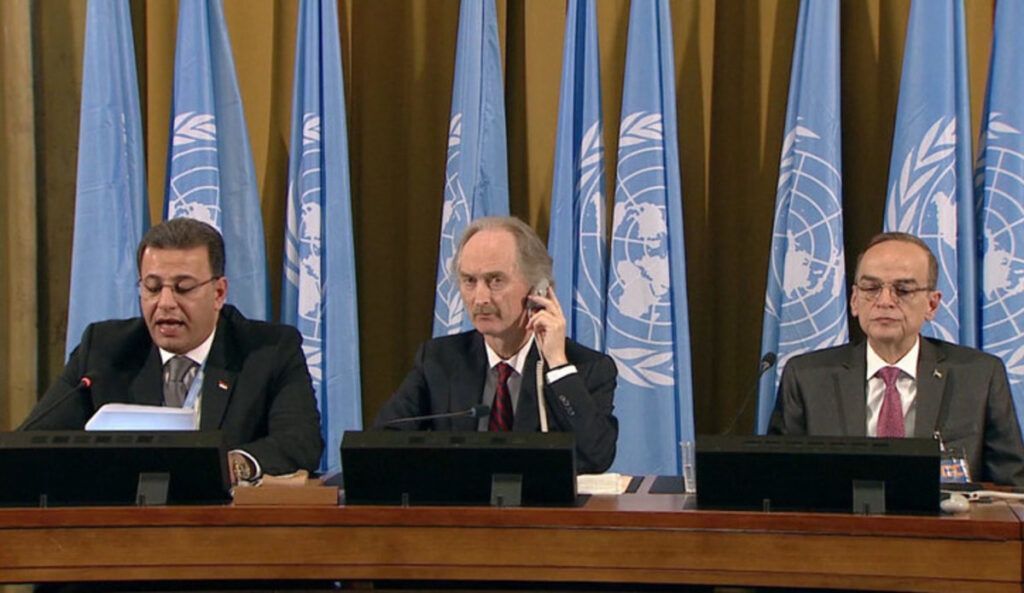 اللجنة الدستورية السورية تنهي جولتها الثانية دون التوصل إلى اتفاق حول جدول أعمال لجنة مناقشة الدستور اللجنة الدستورية السورية تنهي جولتها الثانية دون التوصل إلى اتفاق حول جدول أعمال لجنة مناقشة الدستور